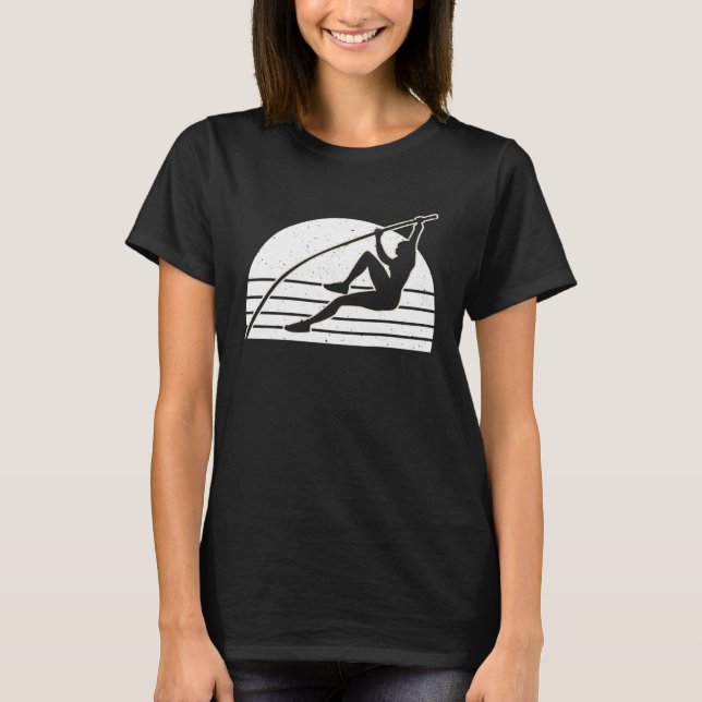 Camiseta Vintage Retro Pole Vault  3 (Frente)