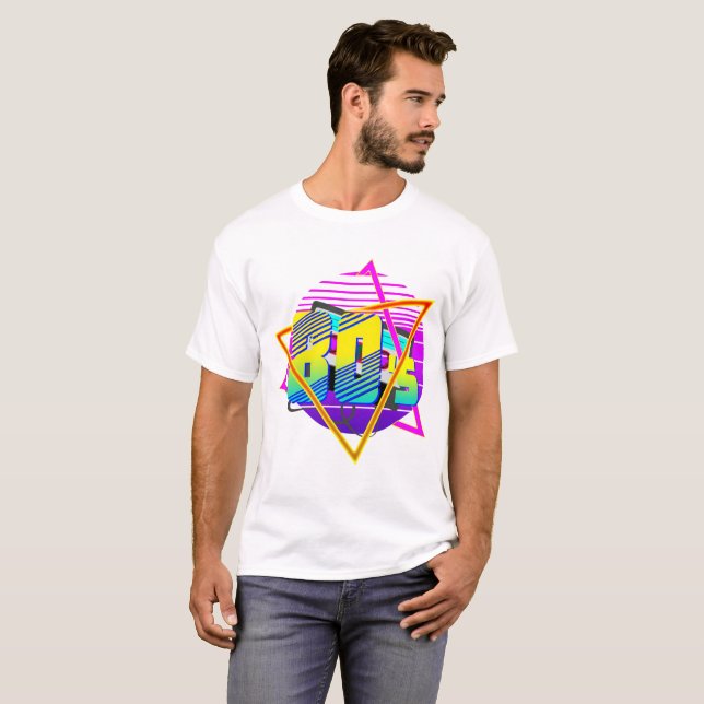 Camiseta Vintage Retro Pôr do Sol 80's (Frente Completa)