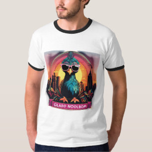 Camiseta Vintage Retro Pôr do Sol – Bebê Pavão Leg