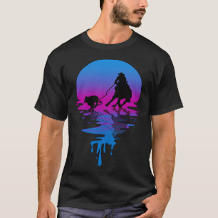 Camiseta Vintage Retro Pôr do Sol Calf Roper