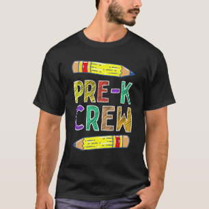 Camiseta Vintage Retro Pre K Crew Professores Pré-K De Volt