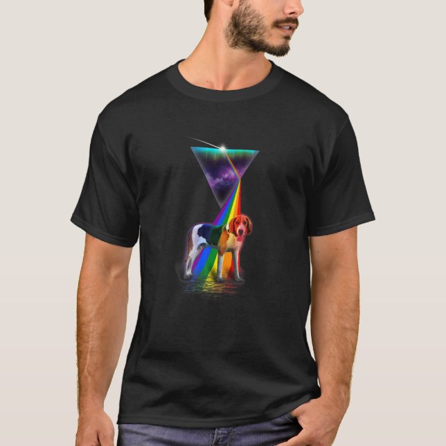 Camiseta Vintage Retro Prism American Foxhound (Frente)