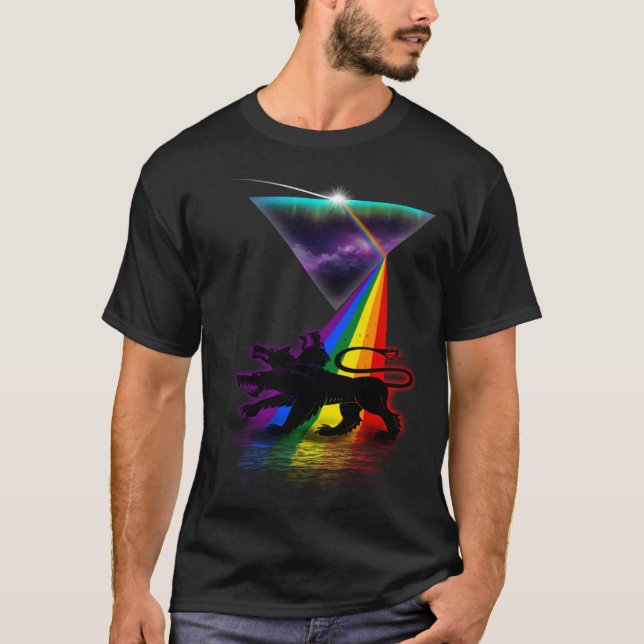 Camiseta Vintage Retro Prism Cerberus (Frente)