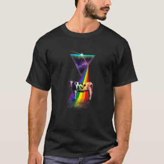 Camiseta Vintage Retro Prism Cow