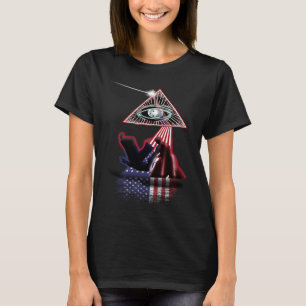 Camiseta Vintage Retro Prism EUA Flag Hapkido
