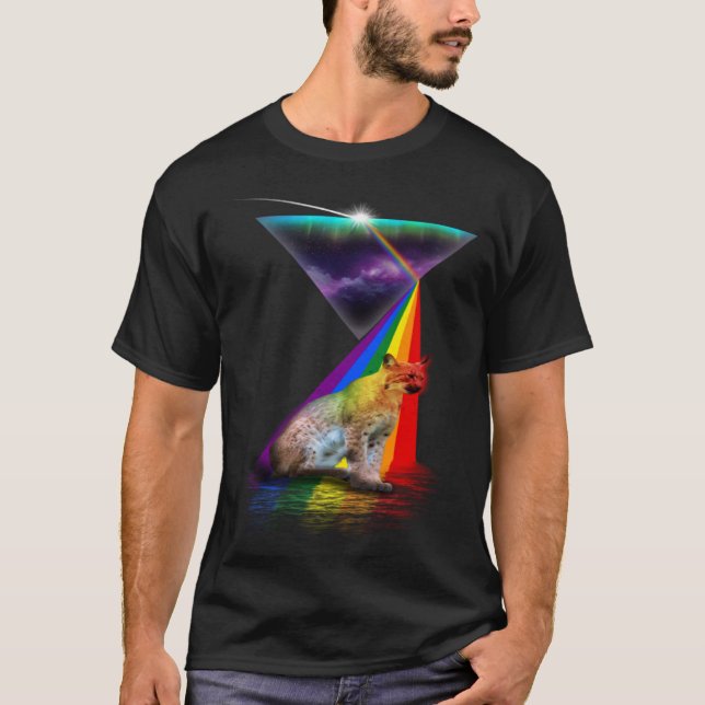 Camiseta Vintage Retro Prism Lynx (Frente)