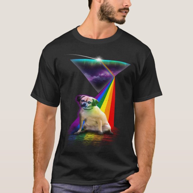 Camiseta Vintage Retro Prism Puggle (Frente)