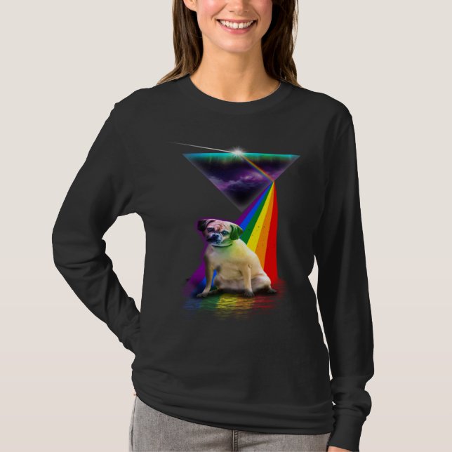 Camiseta Vintage Retro Prism Puggle (Frente)
