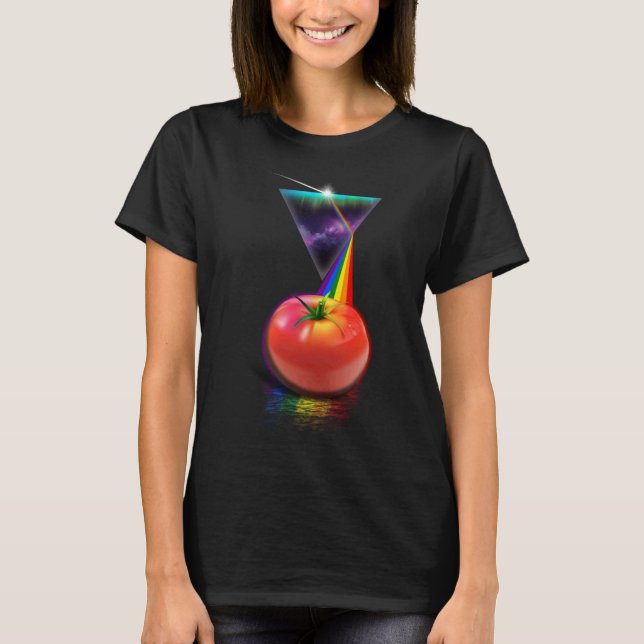Camiseta Vintage Retro Prism Tomato (Frente)