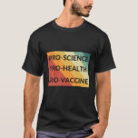 Camiseta Vintage Retro Pro Science Health Pro Vaccine<br><div class="desc">Vintage Retro Pro Science Pro Vacina Vacinada</div>