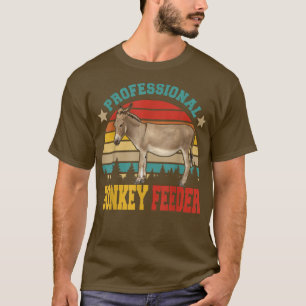 Camiseta Vintage Retro Professional Donkey Feeder Engraçado