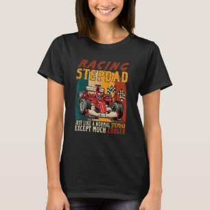 Camiseta Vintage Retro Racing Stepdad Exceto Muito Mais Fri
