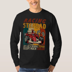 Camiseta Vintage Retro Racing Stepdad Exceto Muito Mais Fri