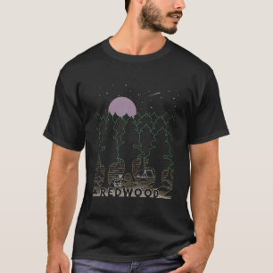 Camiseta Vintage Retro Redwood National Park California Red
