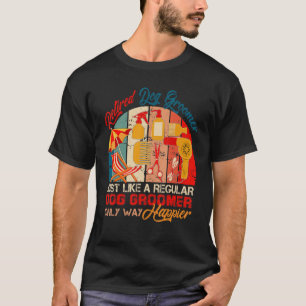 Camiseta Vintage Retro Retro Cachorro Aposentado Definição 