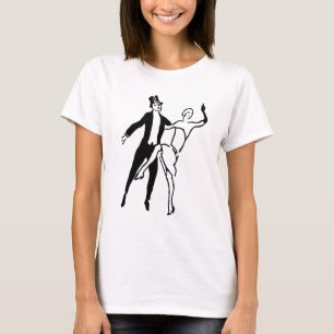 Camiseta Vintage Retro Roaring 2001 Casal Dance Shape