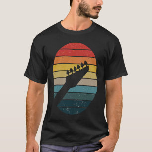 Camiseta Vintage Retro Rock & Roll Music and Guit