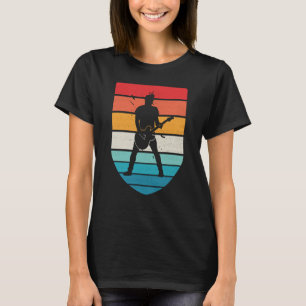 Camiseta Vintage Retro Rock & Roll Music and Guitar
