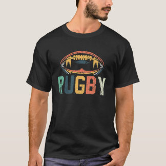 Camiseta Vintage Retro Rugby Player Coach Sports Graphic