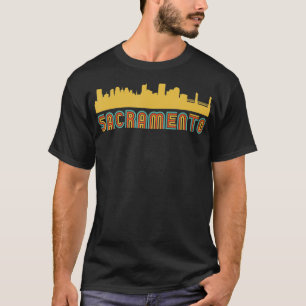 Camiseta Vintage Retro Sacramento California Skyline