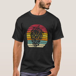 Camiseta Vintage Retro Saltos Leaf Beer Criação de IPA Padr