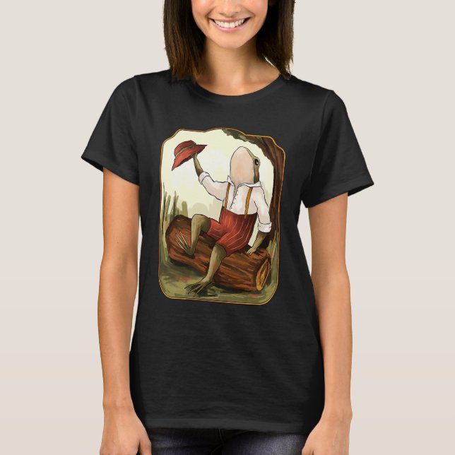 Camiseta Vintage retro sapo (Frente)