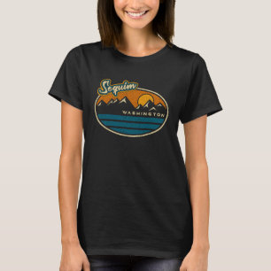 Camiseta Vintage Retro Sequim Washington Vacation WA Souven