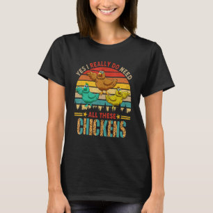 Camiseta Vintage Retro Sim Eu Realmente Preciso de Todas Es