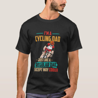 Camiseta Vintage Retro Sou um Pai de ciclismo Pai normal ex
