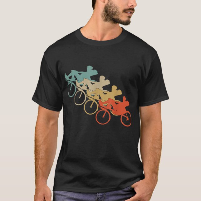 Camiseta Vintage Retro Style Recumble Bicicleta Ciclo (Frente)