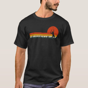 Camiseta Vintage Retro Style Sunset Pine Tree Sports Tênis