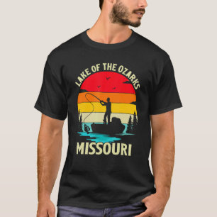 Camiseta Vintage Retro Summer Fish Lake Missouri Lago De
