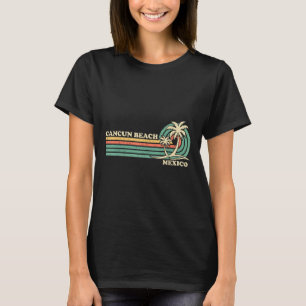 Camiseta Vintage Retro Summer Vacing México Cancun Beach