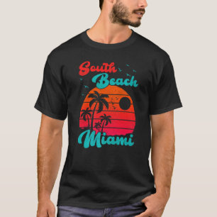 Camiseta Vintage Retro Summer Vacing South Beach Miami Fl