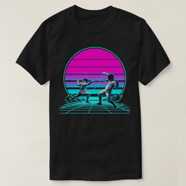 Camiseta Vintage Retro Sunset (Frente do Design)
