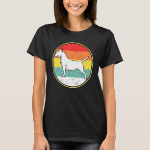 Camiseta Vintage Retro Sunset Bull Terrier Dog