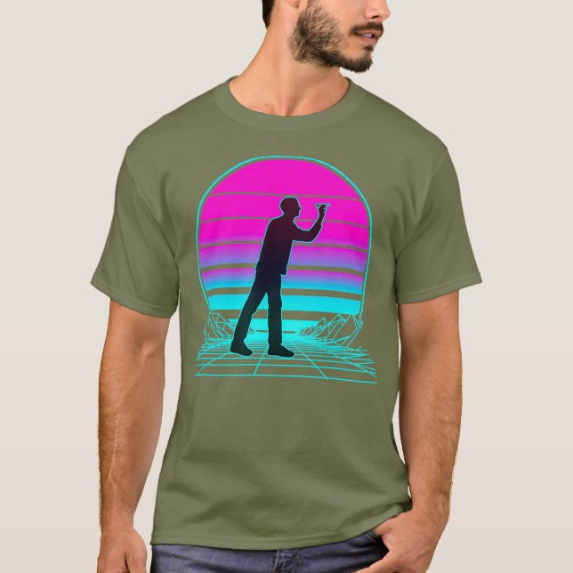Camiseta Vintage Retro Sunset Dardos (Frente)