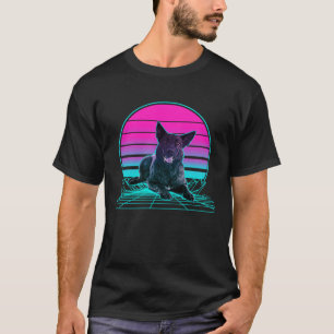 Camiseta Vintage Retro Sunset Dutch Shepherd