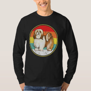 Camiseta Vintage Retro Sunset Lhasa Apsos