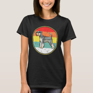 Camiseta Vintage Retro Sunset Miniature Schnauzer
