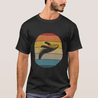 Camiseta Vintage Retro Sunset Ocean Breing Humpback Whal