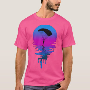 Camiseta Vintage Retro Sunset Skydiving