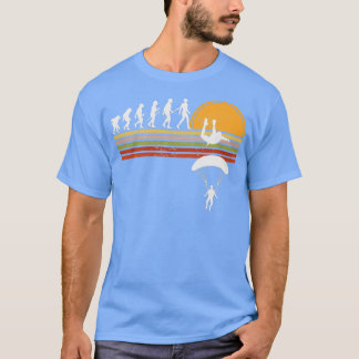 Camiseta Vintage Retro Sunset Skydiving Evolution
