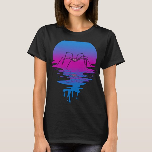 Camiseta Vintage Retro Sunset Spider (Frente)