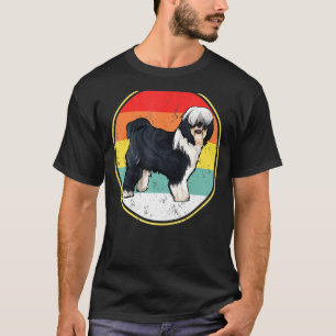 Camiseta Vintage Retro Sunset Tibetan Terrier Dog