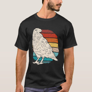Camiseta Vintage Retro Sunset White Raven Coroa Branca Lega