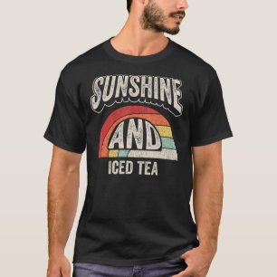 Camiseta Vintage Retro Sunshine E Chá Forçado Verão 2
