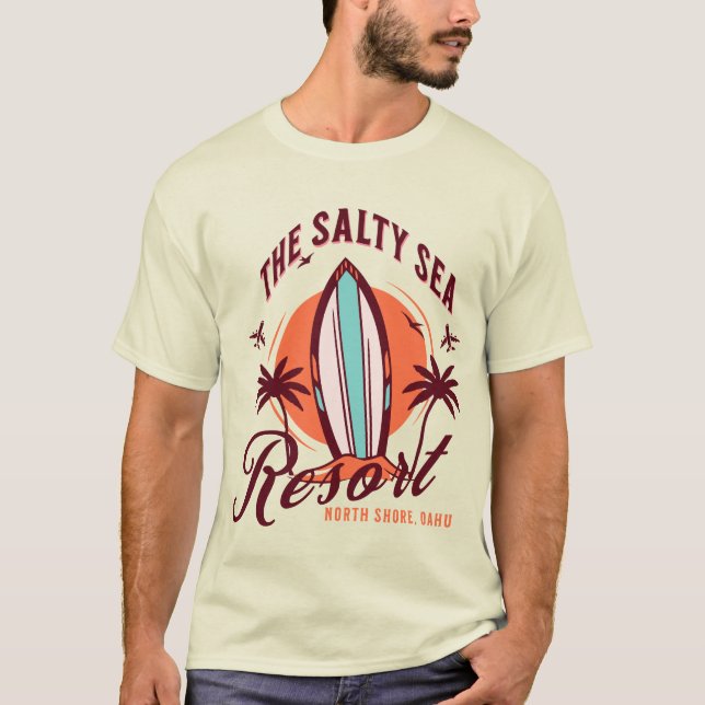 Camiseta Vintage Retro Surf T-Shirt (Frente)