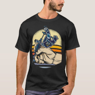 Camiseta Vintage Retro Tattoo Artist Style Tattoo Lover