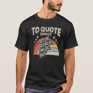 Camiseta Vintage Retro to Cote Hamlet Leitura Literária 4